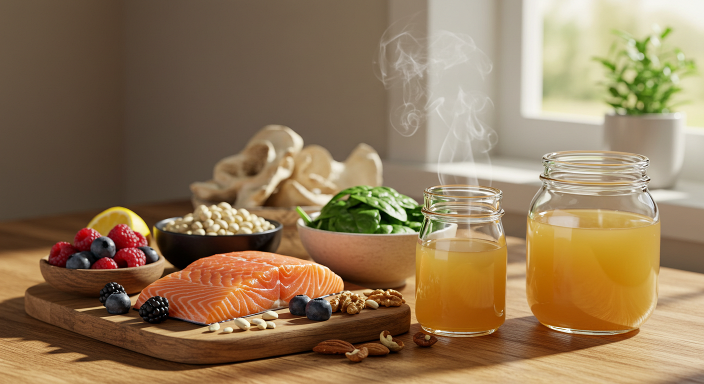 Collagène alimentation : sources naturelles et bienfaits pour la peau