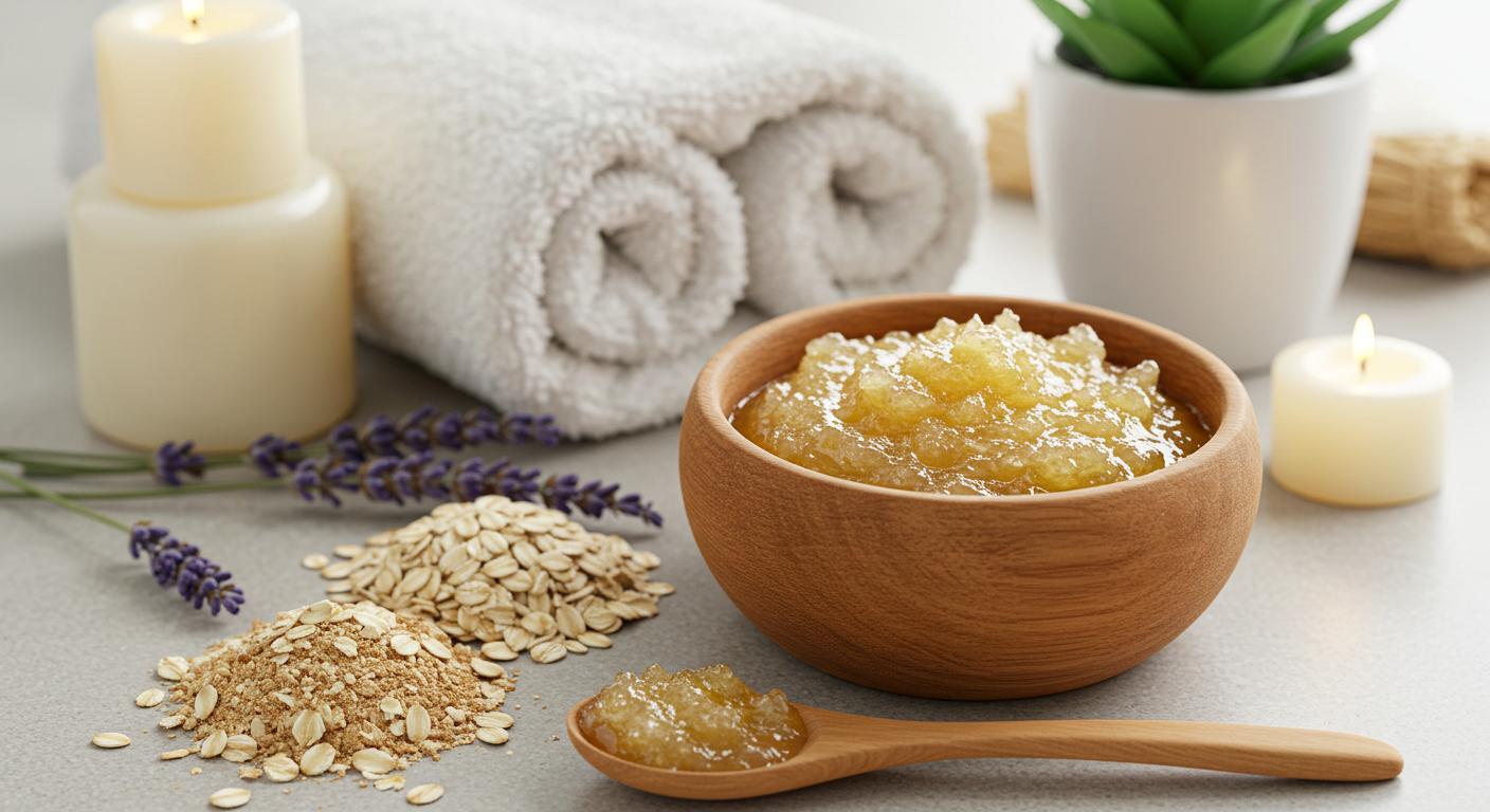 Gommage naturel visage au miel : recettes et bienfaits à découvrir